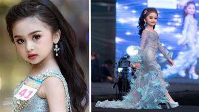 泰國7歲小蘿莉再一次斬獲「選美冠軍」！身穿禮服裙氣質傲人，卸下濃妝後才驚豔全場❤