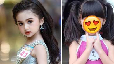 7歲泰國小蘿莉榮獲「選美冠軍」！身穿成熟禮裙化精緻濃妝，網友：卸妝後才驚豔